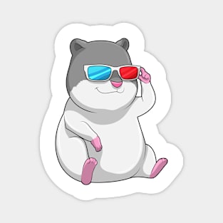 Hamster with Glasses Magnet