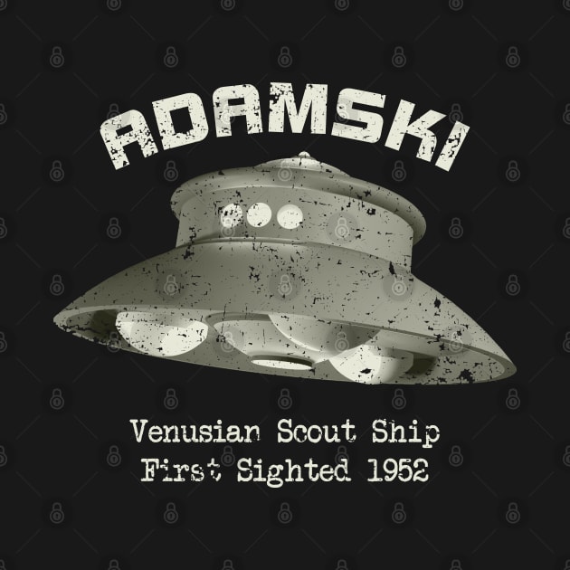 Adamski UFO Flying Saucer - Distressed by Out of Memory