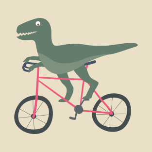 T-Rex Riding Bike T-Shirt