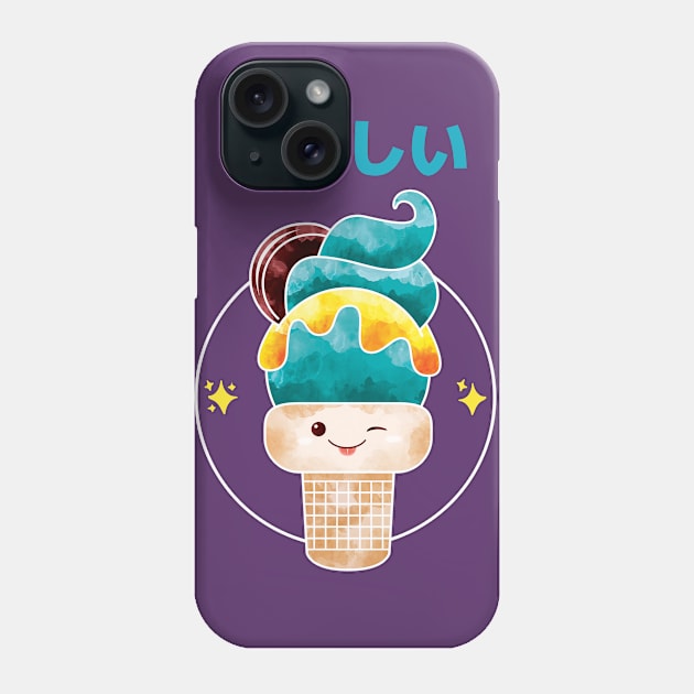 おいしい (Oishii) Ice Cream Phone Case by Malficious Designs