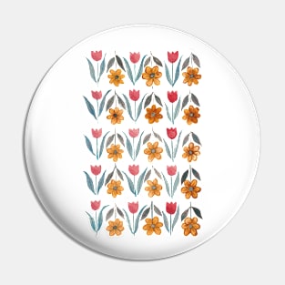 Tulips and Daisy pattern Other way Pin