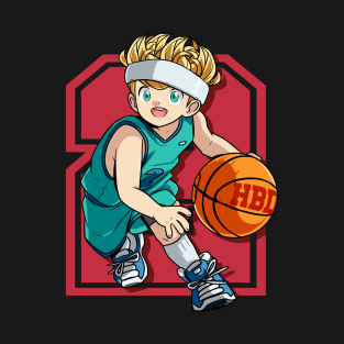 2 Year Old Basketball Player Happy Birthday Toddler T-Shirt