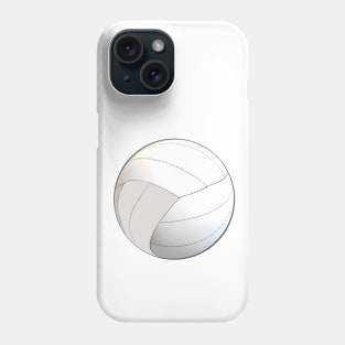 Volleyball Lovers Floating Volleyball (White Background) Phone Case