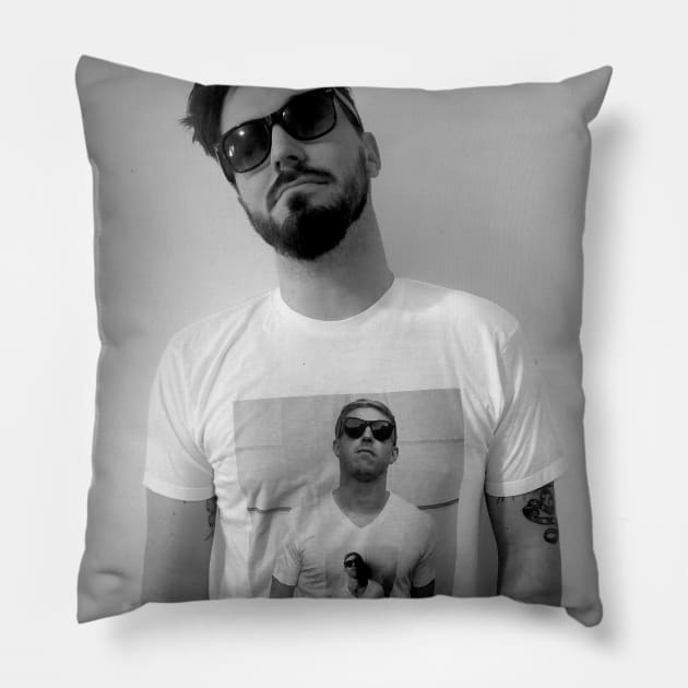 Orange Trevor Pillow by katemelvin