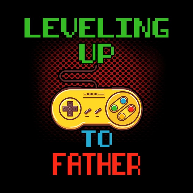 Promoted To Father T-Shirt Unlocked Gamer Leveling Up by wcfrance4