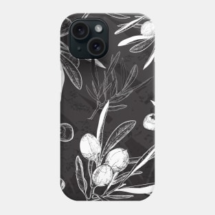 Olives pattern texture Phone Case