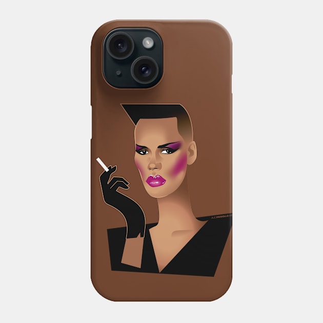 Miss Jones Phone Case by AlejandroMogolloArt