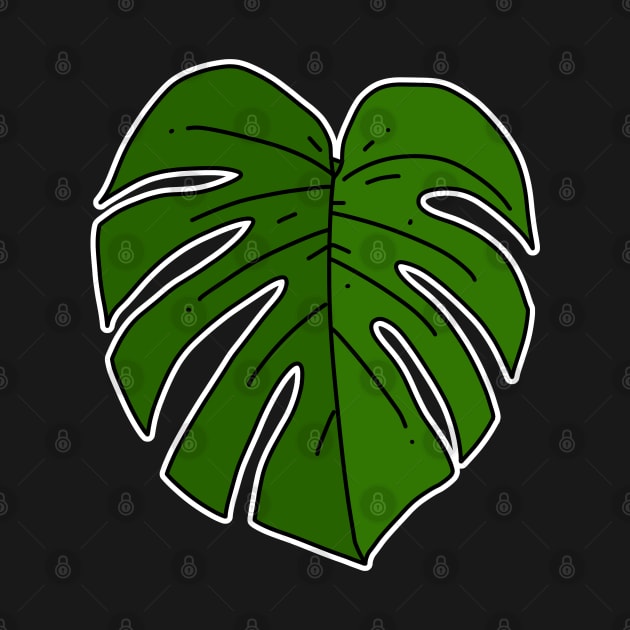 Monstera Deliciosa Leaf by archvinde