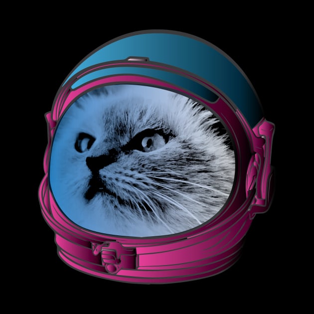 Cat in Space Helmet by WAADESIGN