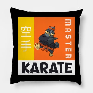 Karate Bird Pillow