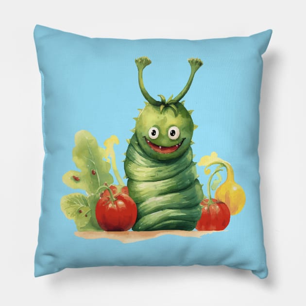 Very hungry caterpillar Pillow by ArtfulDesign