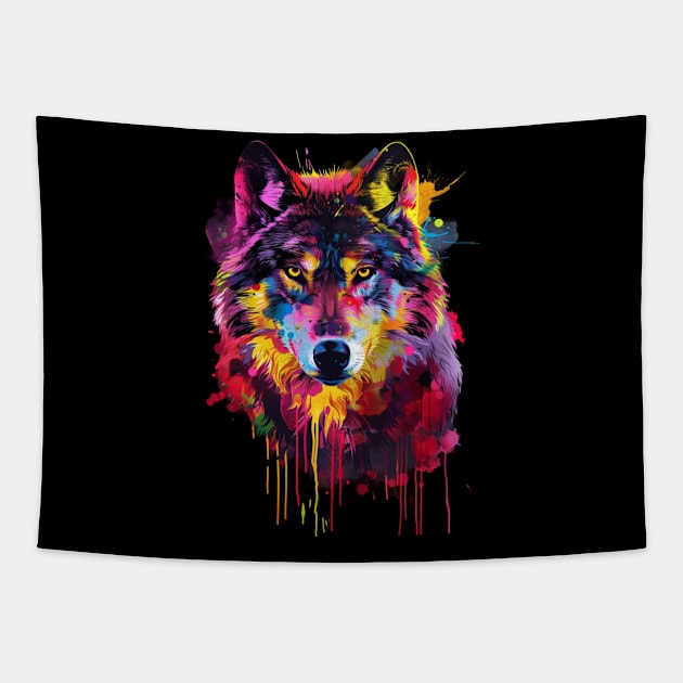 Wolf Proud Predators Tapestry by Zombie Girlshop