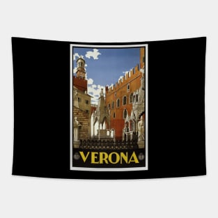 Verona vintage city graphic Tapestry