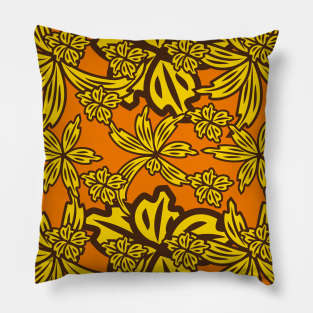 pattern with flowers and leaves Pillow