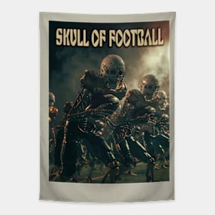 Skull of Football Tapestry