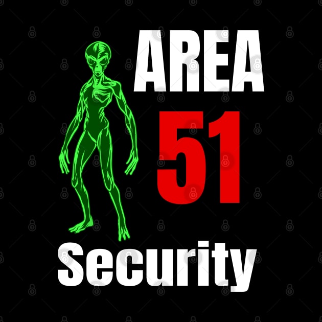 Area 51 Alien Security Design by Midlife50