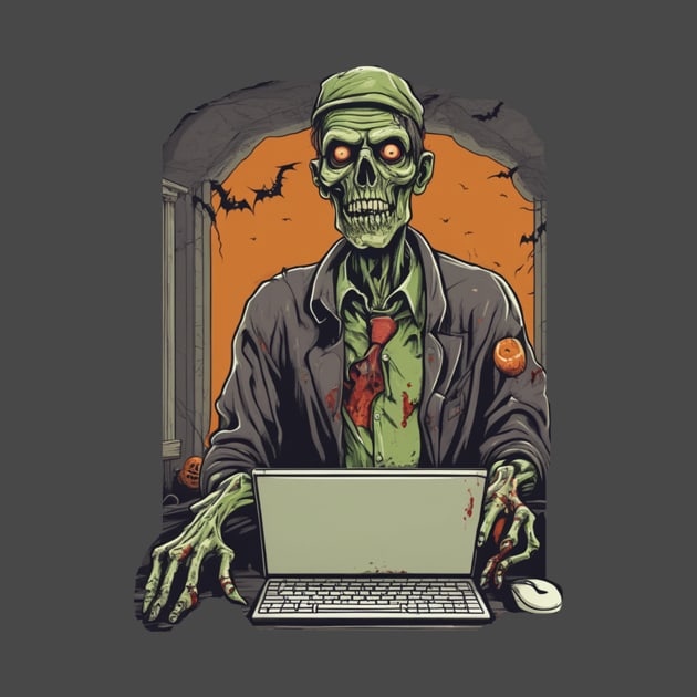 Zombie computer scientist software developer geek by Edgi