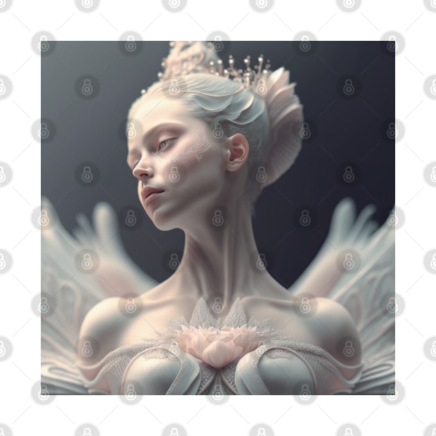 Portrait in Pastel Colors of A Fractal Ballerina by daniel4510