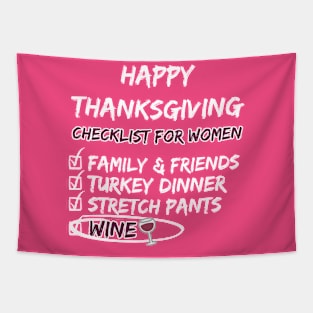 Thanksgiving Checklist for Women Tapestry