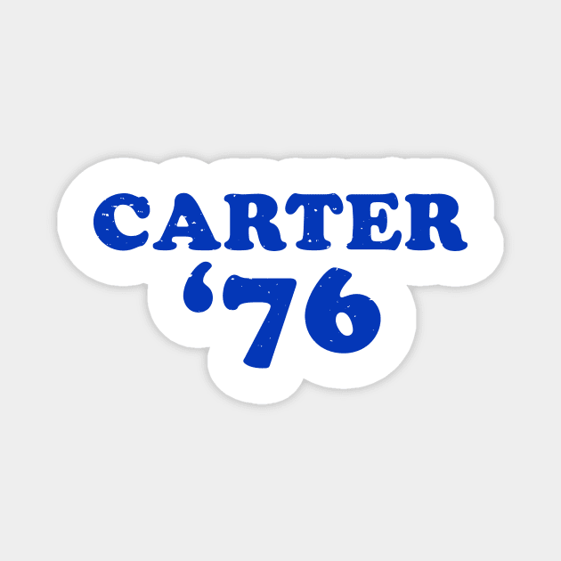 Jimmy Carter - 1976 'Carter '76' (Blue) Magnet by From The Trail