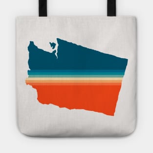 Washington State Retro Map Tote