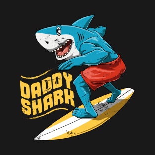Funny Shark Enjoi Surfing Summer Surfer Surfboard T-Shirt