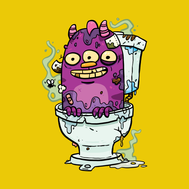 Stinky Little Toilet Monster by striffle