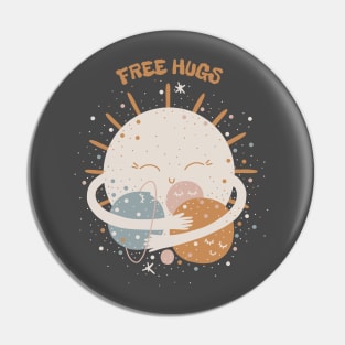 FREE HUGS Pin