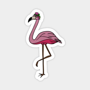 Flamingo Floral, Animal, Tropical Bird Magnet