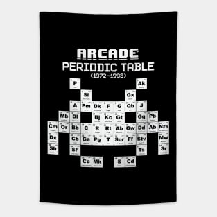 Arcade Periodic Table WHITE Tapestry