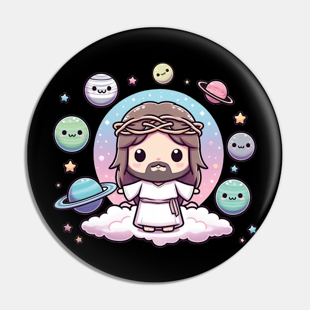 Space Jesus Pin by The Art-Mart