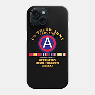 3rd US Army - Iraq Freedom Vet w Svc wo DS Phone Case