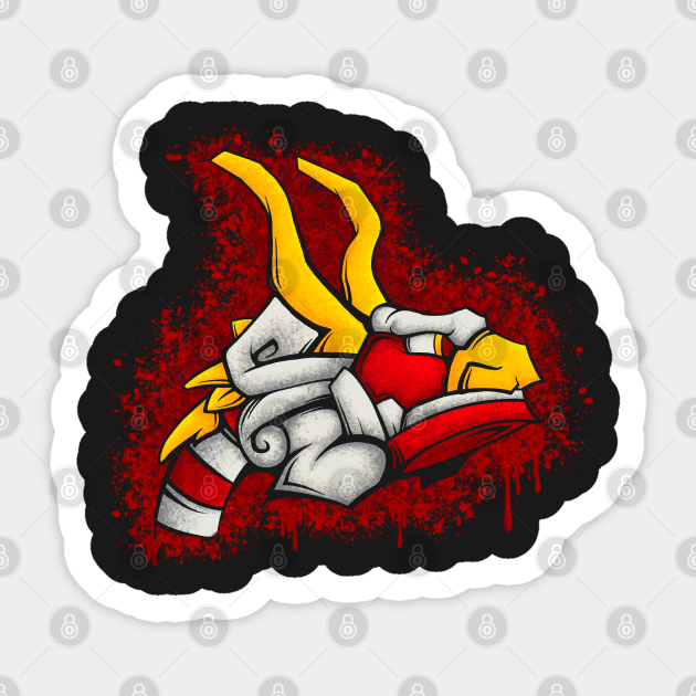 King Of Red Lions Splatter Zelda Aufkleber Teepublic De