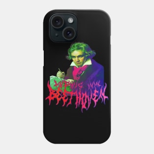 Beethoven Metal Tie Dye - Ludwig Van Beethoven Psychedelic Music Graphic Phone Case