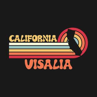 Visalia Shirt California Sunset 70s 80s Tshirt Surfer Summer Sun Gift Idea Tourist T-Shirt