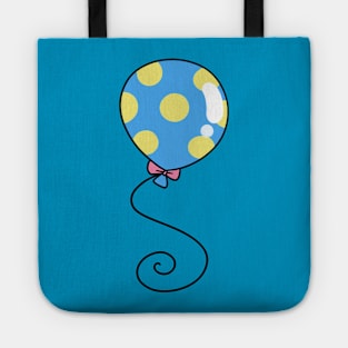 Blue and Yellow Polk-a-dot Balloon Tote