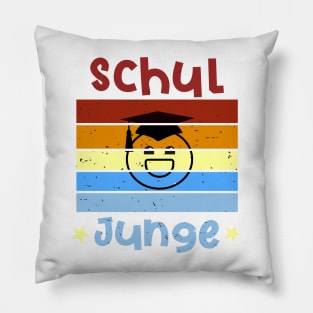 Schuljunge 1. Klasse Smile Schulbeginn T shirt Pillow