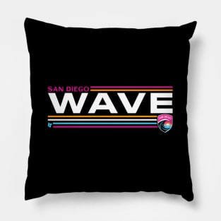 San Diego Wave Fc Stripes Nwsl Soccer Pillow