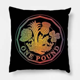 One Pound England Coin Pillow