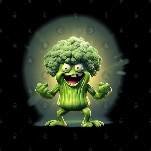 monster broccoli, halloween by WorldByFlower