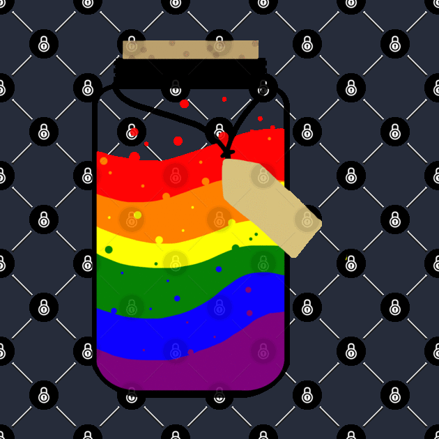 Rainbow pride jar by Gumdrop