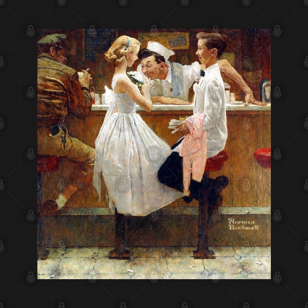 After The Prom 1957 - Norman Rockwell by Oldetimemercan