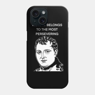 NAPOLEON quote .6 - ink portrait Phone Case