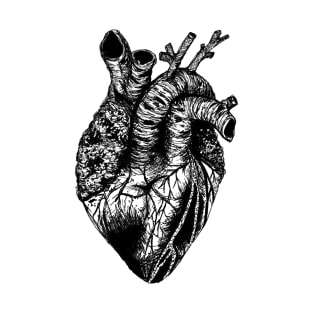 black heart drawing transparent T-Shirt