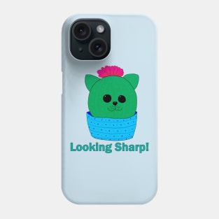 Looking Sharp! Cactus Cat Phone Case