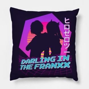 Draling In The Franxx - Vaporwave Pillow