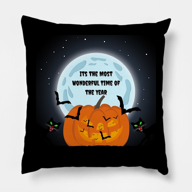 Its the Most Wonderful Time of the Year Pillow by dsbsoni