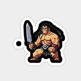 pixel barbarian Magnet