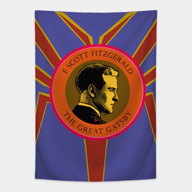 Francis Scott Fitzgerald - Emblem Tapestry by Exile Kings 