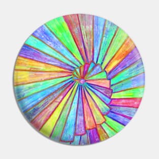 Patterns spiral abstract rainbow art Pin